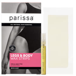 Parissa Legs & Body 24 Biodegradable Wax Strips Kit for AtHome Hair Removal with ReadytoUse Large Wax Strips for All Hair Types  Pink (PWST40)