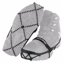 Yaktrax Pro Traction Cleats for Walking  Jogging  or Hiking on Snow and Ice 1 Pair  Large   Black