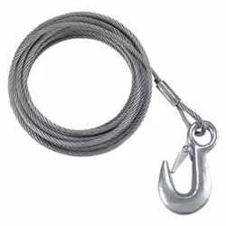 Fulton WC325 0100 3/16 x 25' Winch Cable with Hook