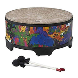 Remo KD-5816-01 Kids Percussion Gathering Drum - Fabric Rain Forest  16