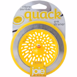 MSC International 11001 Joie Quack Kitchen Sink Strainer Basket Stainless Steel and BPA-Free Plastic Duck Yellow