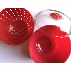 Joie Berry Keeper Colander Pod  Built-in Strainer for Easy Fruit Storage  Holds One Pint of Berries  Compact Fridge Container  Efficient Kitchen Gadge