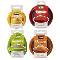 Joie Food Saver Set  Avocado  Tomato  Onion  and Lemon Stretch Pods  Silicone  One Size  4 Count