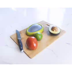 35033 Avocado Saver and Storage Containter, Holder, Pod for The Fridge, Silicone Cover, Green