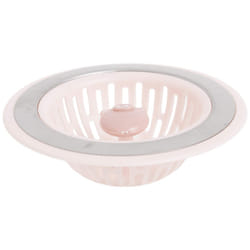 Joie Piggy Kitchen Sink Strainer Basket  Fits All Standard Sinks  Stainless Steel  Cute Garbage Disposal Drain Cover  4.5-Inch  Pink Pig