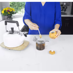 Joie Ceramic Beehive Honey Pot and Wooden Dipper  Mini