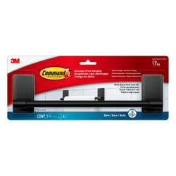 Command Hand Towel Bar Matte Black with Water Resistant Command Strips  Bathroom D?or  9 in Bar Length Holds up to 3 lbs