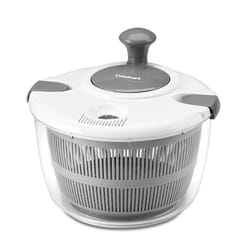 Cuisinart Large Salad Spinner- Wash  Spin & Dry Salad Greens  Fruits & Vegetables  5qt  CTG-00-SASG Grey