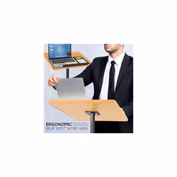 Pyle Portable Floor Lectern Podium Stand-Height Adjustable Steady Standing Design Teacher Speaker Lecture Classroom Presentation Stand,PLCTND44,Black