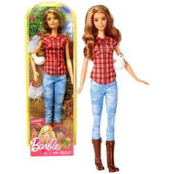 Barbie Unknown Mattel Year 2016 Career 12 Doll As Farmer Dvf53 with Chicken Multicolor