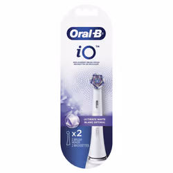 Oral-B iO Ultimate White Replacement Brush Heads  White  2 Count