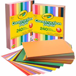 Crayola Construction Paper, 240 Count, 2-Pack (Total 480 Count)