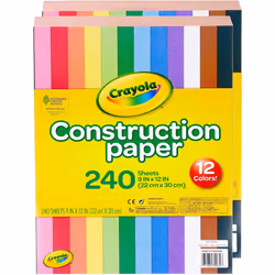 Crayola Construction Paper, 240 Count, 2-Pack (Total 480 Count)