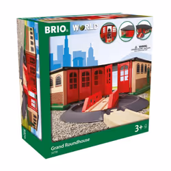 Brio World - 33736 Grand Roundhouse | 2 Piece Toy Train Accessory for