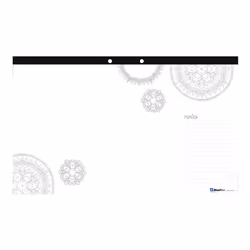 Blueline DoodlePlan Coloring Desk Pad  Mandala Design  17.75 x 10.875 inches (A2917004P)