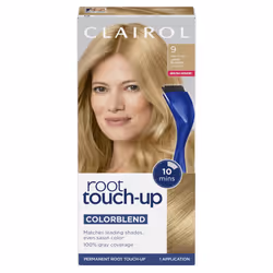 Clairol Root Touch-Up by Nice'n Easy Permanent Hair Dye 9 Light Blonde Hair Color Pack of 1