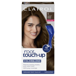 Clairol Root Touch-Up by Nice'n Easy Permanent Hair Dye  5 Medium Brown Hair Color  (Pack of 1)