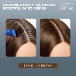 Clairol Root Touch-Up by Nice'n Easy Permanent Hair Dye  5 Medium Brown Hair Color  (Pack of 1)