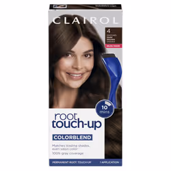 Clairol Root Touch-Up by Nice'n Easy Permanent Hair Dye  4 Dark Brown Hair Color  Pack of 1