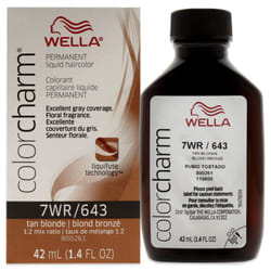 COLORCHARM Permanent Liquid Hair Color for Gray Coverage  7WR Tan Blonde