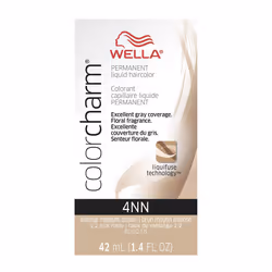 COLORCHARM Permanent Liquid Hair Color for Gray Coverage 4NN Intense Med Brown