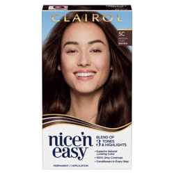 Clairol Nice'n Easy Permanent Hair Color CrÃ¨me 5C Medium Cool Brown, 1 Application