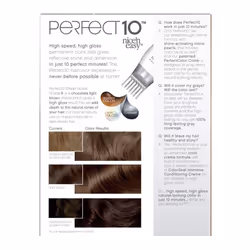 Clairol Nice'n Easy Perfect 10 Permanent Hair Color  6 Light Brown  Pack of 2