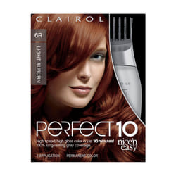 Clairol Nice'n Easy Perfect 10 Permanent Hair Color  6R Light Auburn  Pack of 1