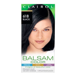 Clairol Balsam Permanent Hair Dye  618 Black Hair Color  Pack of 1