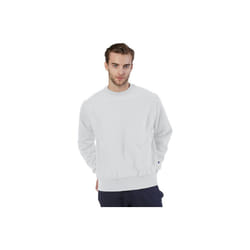 Adult Reverse Weave crew - WHITE - S(D0102H7DV9J)