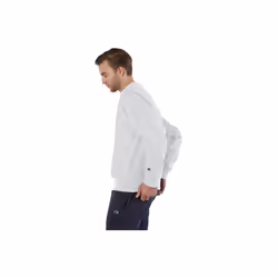 Adult Reverse Weave crew - WHITE - S(D0102H7DV9J)
