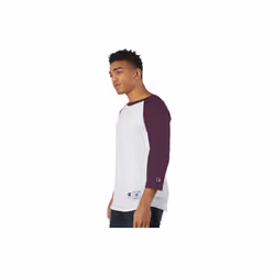Adult Raglan T-Shirt - WHITE BLAcK - S(D0102H7DN28)