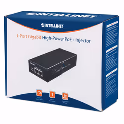 Intellinet Gigabit High-Power PoE+ Injector, 1 x 30 W, IEEE 802.3at/af Power over Ethernet (PoE+/PoE) - Additional view 7
