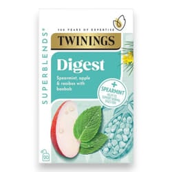 Twinings Superblends Digest Tea Individually Wrapped Envelopes - 20 Tea Bags