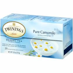 Twinings, Herbal Tea, Pure Camomile, Caffeine Free, 25 Tea Bags, 1.32 oz (37.5 g)