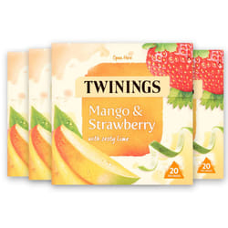 Mango, Strawberry & Lime Fruit Tea, 80 Tea Bags (Multipack of 4 x 20 Tea Bags)