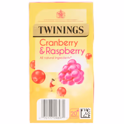 Twinings Cranberry & Raspberry Enveloped Tea Bags - 12x20