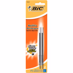 BIC Pen Refill for Wide Body/Velocity/Clear Click Medium Point Pack of 2 Blue - MRC21-B-BLU