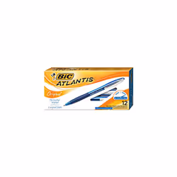 Bic Atlantis Retractable Pen Medium Point (12pk)