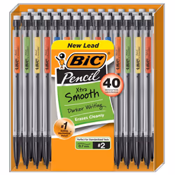 BIC Xtra Smooth Mechanical Pencil Medium Point (0.7mm) 40-Count