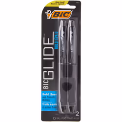 Bic Atlantis Velocity Bold Ball Pen  Black 2 ea (Pack of 2)