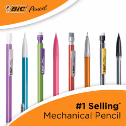 BIC Xtra-Smooth Mechanical Pencils With Erasers  Medium Point (0.7mm)  10-Count Pack  Mechanical Pencils for School or Office Supplies (MPP101-BLK)
