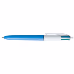 BIC 4 Colours, Clip, Clip-on retractable ballpoint pen, Refillable, Black, Blue, Green, Red, 1 pc(s), Medium