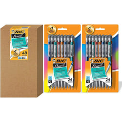 BIC Xtra-Precision Mechanical Pencil  Metallic Barrel  Fine Point (0.5mm)  48-Count