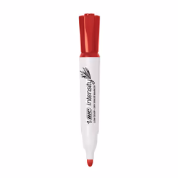 BIC Intensity Low Odor Dry Erase Marker  12 Pack  Chisel Tip  Red  Erases Cleanly  Non-Toxic Markers