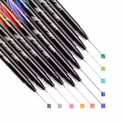 BIC Intensity Fineliner Marker Pen  Fine Point (0.4 mm)  Assorted Colors  10-Count  Model Number: FPINFAP10