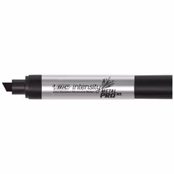 BIC Intensity Pro XL Permanent Marker  Extra Large Chisel Tip  Black  12 Count