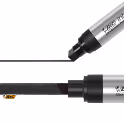 BIC Intensity Pro XL Permanent Marker  Extra Large Chisel Tip  Black  12 Count