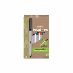 BIC BICPMER36AST Permanent Markers, Assorted Color - Fine Bullet Tip - 36 per Pack