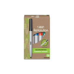BIC BICPMER36AST Permanent Markers, Assorted Color - Fine Bullet Tip - 36 per Pack
